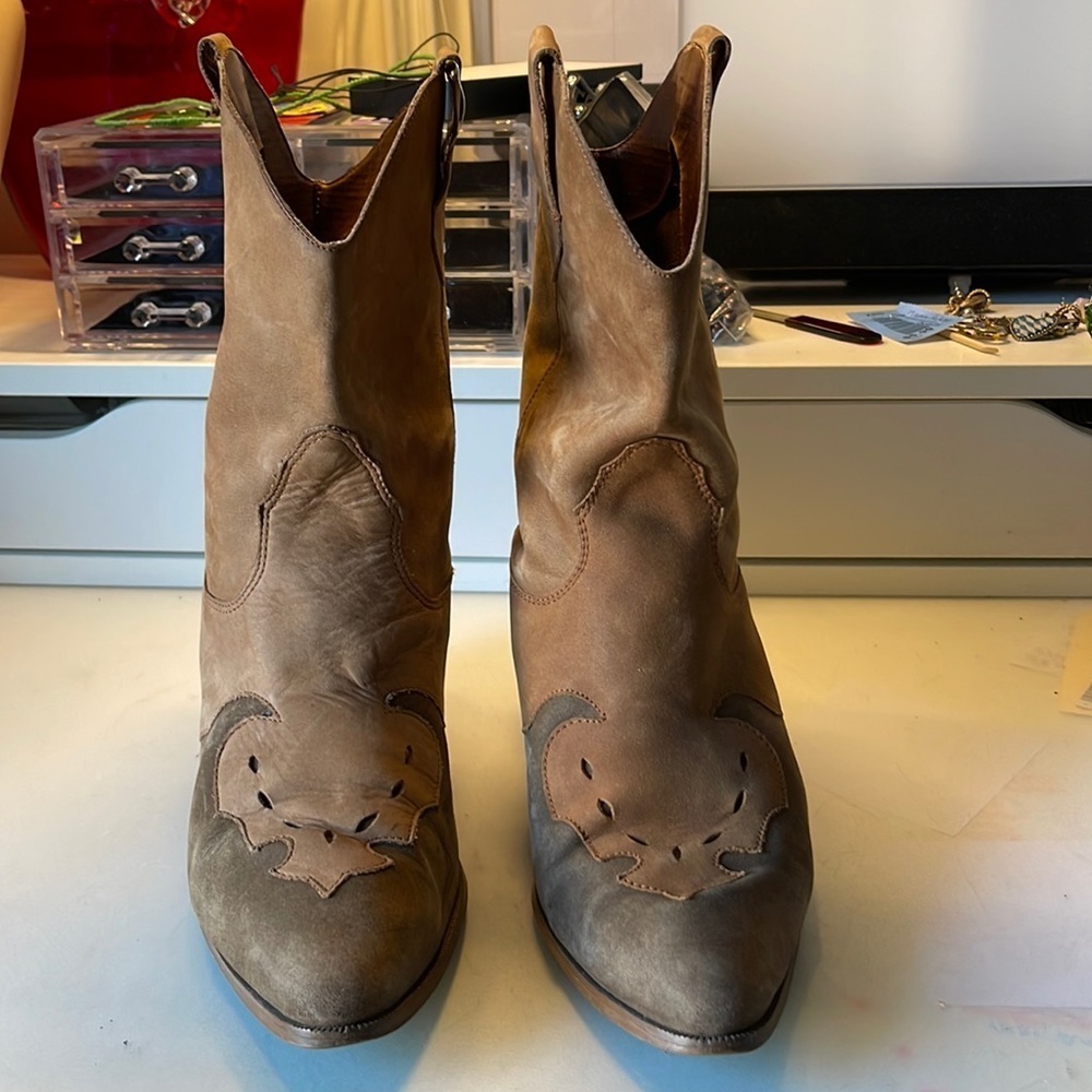 Bootalinos Pull On Cowboy Wéstern Boots. Size 10. D4/A